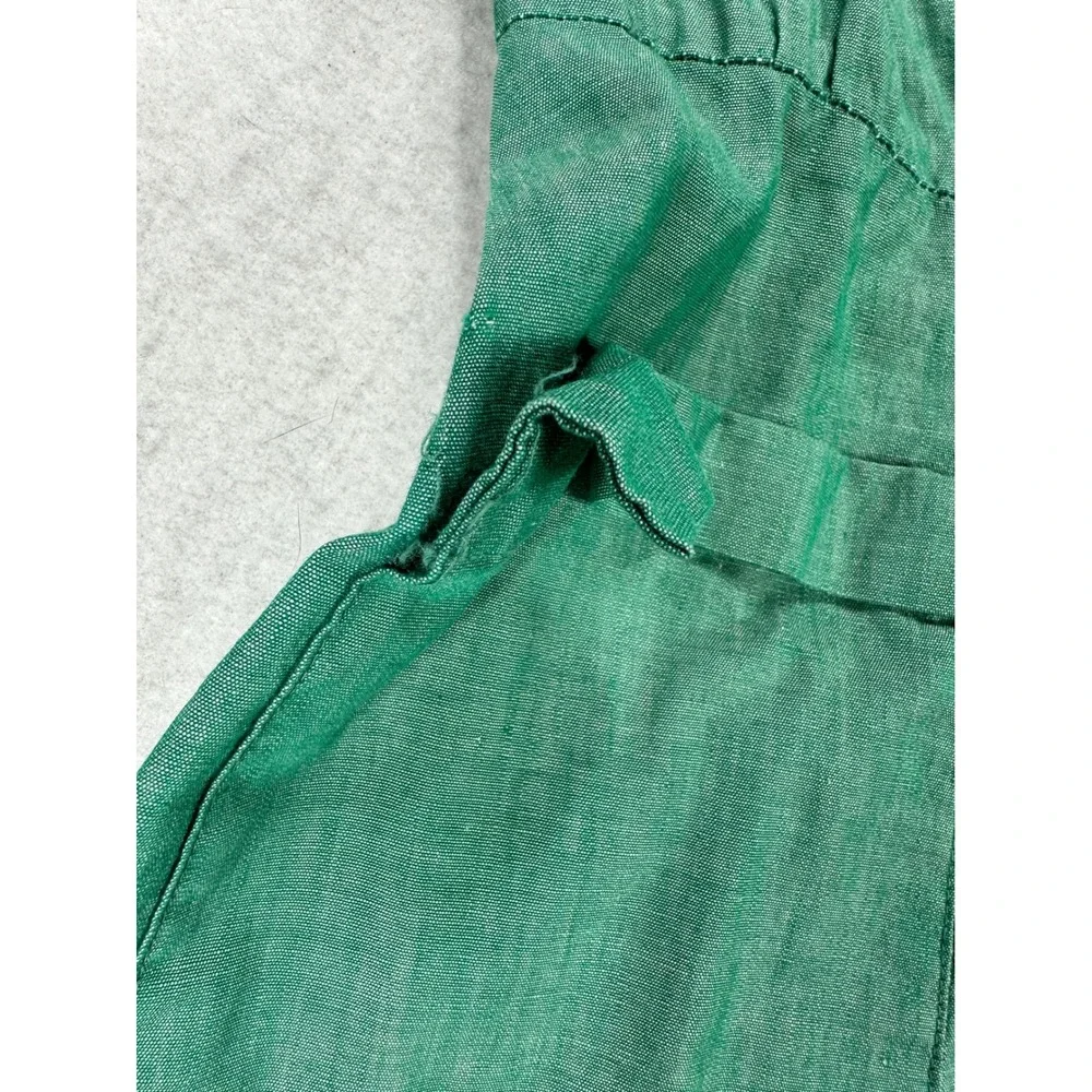 Vintage Girl Scouts USA Official Uniform Dress Green Short Sleeve Kids Pockets
